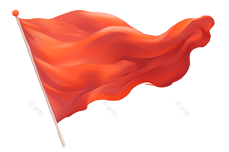 红旗图片,旗子元素,PNG,免抠素材